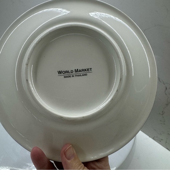 World Market one 8.25”  Plate- Thailand - purple with red strawberries - Picture 4 of 6